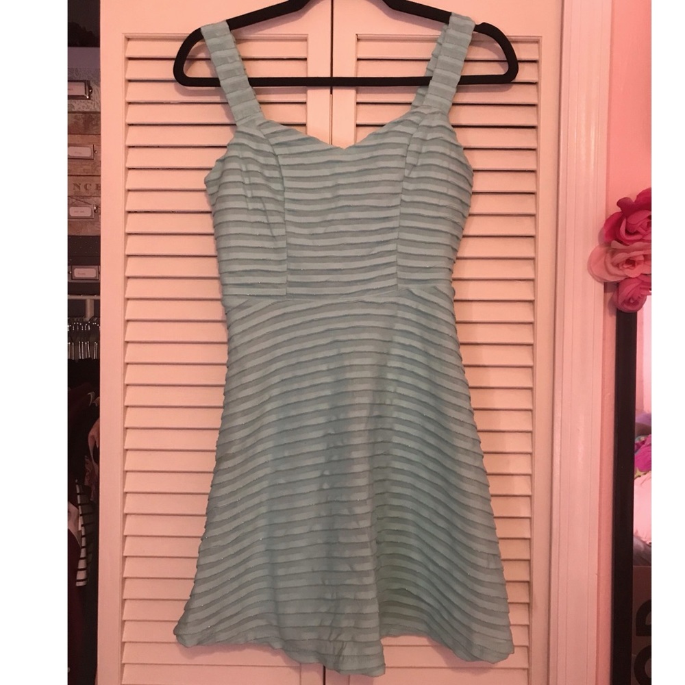 Baby blue dress